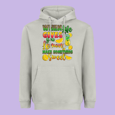 When Life Gives You Lemons Make Something Heavyweight Hoodie Designed By Ranaportraitstore