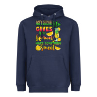 Navy when life gives you lemons make something Heavyweight Hoodie - RanaPortraitStore
