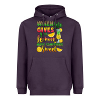 Plum when life gives you lemons make something Heavyweight Hoodie - RanaPortraitStore