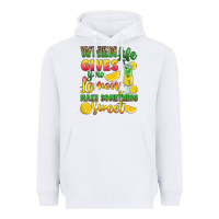 White when life gives you lemons make something Heavyweight Hoodie - RanaPortraitStore