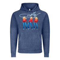 Vintage Denim dolly musician Vintage Hoodie - linhVisuals