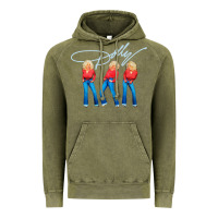 Vintage Olive dolly musician Vintage Hoodie - linhVisuals