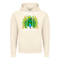 Vintage Artic peacock inspired beautiful color bird (3) Vintage Hoodie - linhVisuals