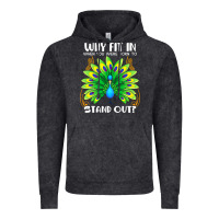 Vintage Black peacock inspired beautiful color bird (3) Vintage Hoodie - linhVisuals
