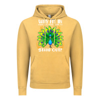 Vintage Mustard peacock inspired beautiful color bird (3) Vintage Hoodie - linhVisuals