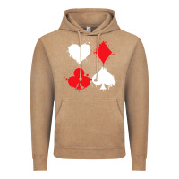 Vintage Coffee playing cards poker heart spade club Vintage Hoodie - linhVisuals