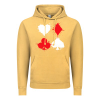 Vintage Mustard playing cards poker heart spade club Vintage Hoodie - linhVisuals