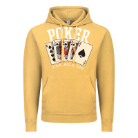 Vintage Mustard poker all in royal flush lucky casino Vintage Hoodie - linhVisuals