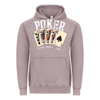 Vintage Zinc poker all in royal flush lucky casino Vintage Hoodie - linhVisuals
