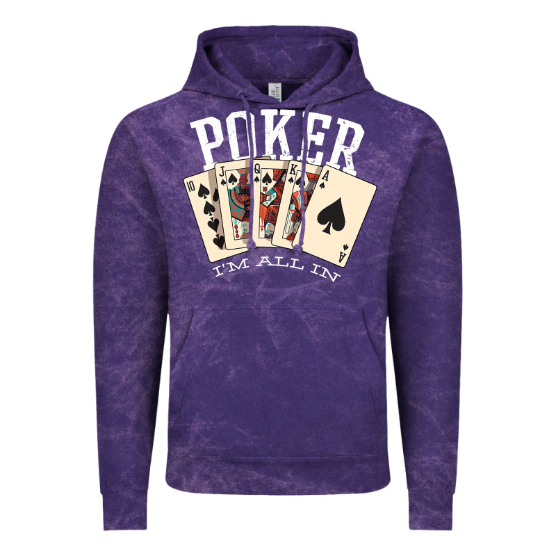 Poker All In Royal Flush Lucky Casino Vintage Hoodie by linhVisuals | Teevron