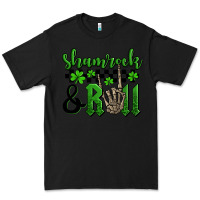 Black St. Patrick's Day Shamrock and roll Premium Tee - OliviaCreatesArt