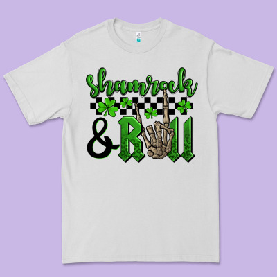 St. Patrick's Day Shamrock And Roll Premium Tee Designed By Oliviacreatesart