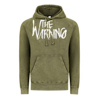Vintage Olive THE WARNING Vintage Hoodie - linhVisuals