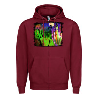 Burgundy halloween background Zipper Hoodie - JahusDesignShop