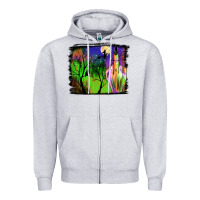 Heather Grey halloween background Zipper Hoodie - JahusDesignShop