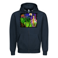 Navy halloween background Zipper Hoodie - JahusDesignShop