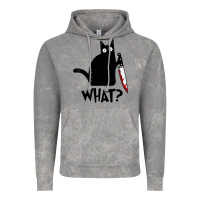 Cloud Rock Halloween Cat With Knife What Vintage Hoodie - linhVisuals