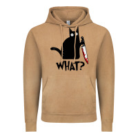 Halloween Cat With Knife What Vintage Hoodie | Teevron