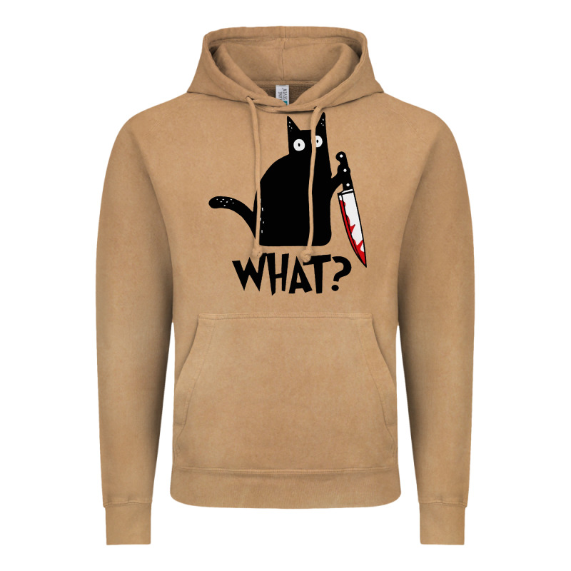 Halloween Cat With Knife What Vintage Hoodie by linhVisuals | Teevron