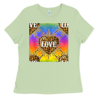 Matcha Pride lgbtq leopard love heart seamless pattern Ladies Tee - BundleAndBundleShop