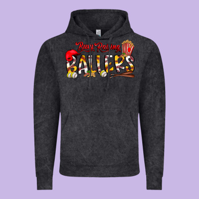 Busy Raising Ballers Vintage Hoodie Designed By Cowhidedigitalart
