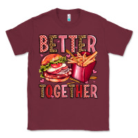 Burgundy hamburger potatoes better together olivia Classic Tee - OliviaCreatesArt