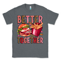 Charcoal Heather hamburger potatoes better together olivia Classic Tee - OliviaCreatesArt