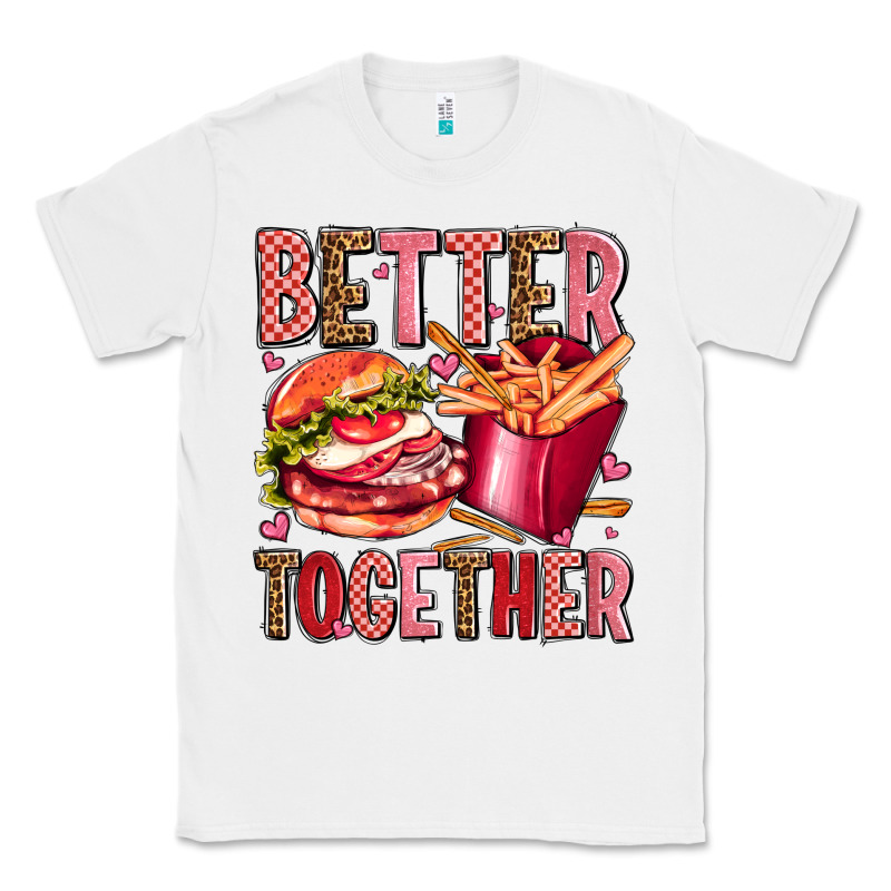 Hamburger Potatoes Better Together Olivia Classic Tee by OliviaCreatesArt | Teevron