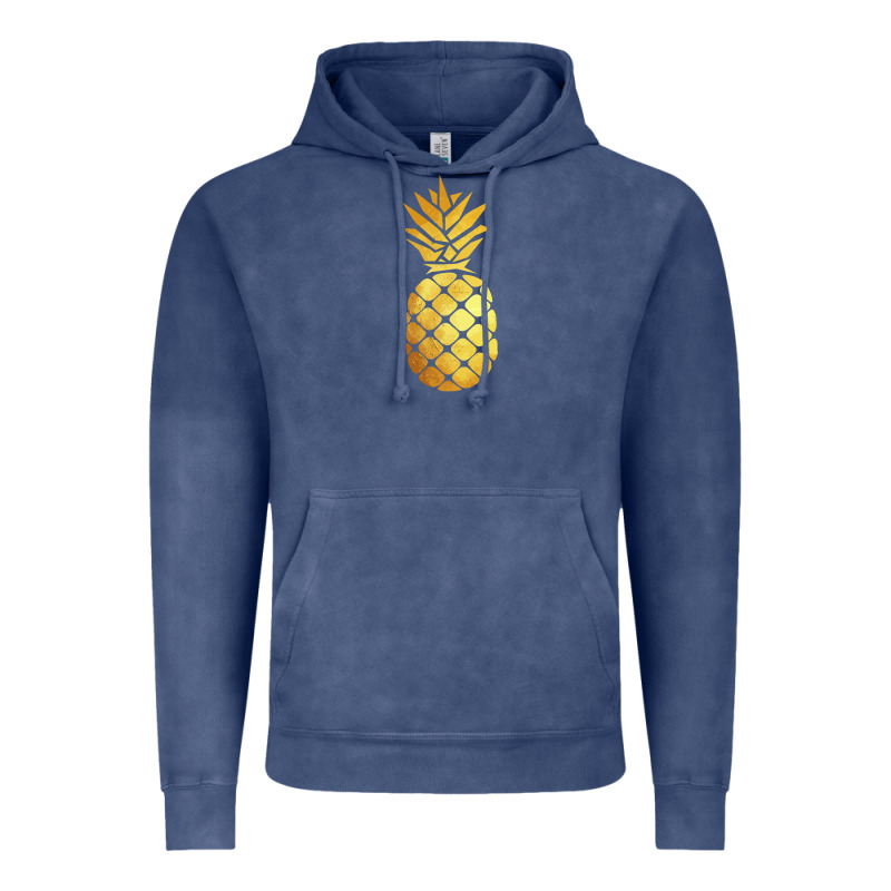 Gold Pineapple Vintage Hoodie by linhVisuals | Teevron