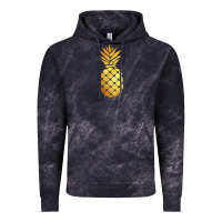Cloud Black gold pineapple Vintage Hoodie - linhVisuals