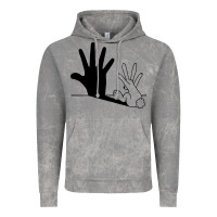 Cloud Rock rabbit hand shadow Vintage Hoodie - linhVisuals