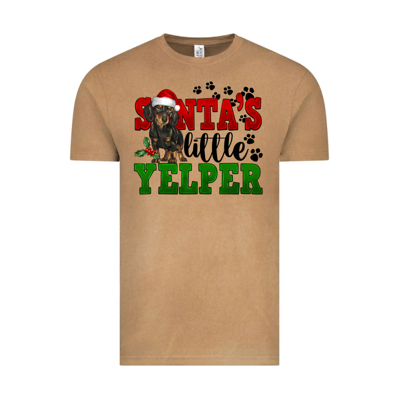 Santa's Little Yelper Vintage Tee by FaDigitalArtStudio | Teevron
