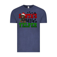 Vintage Denim Santa's Little Yelper Vintage Tee - FaDigitalArtStudio