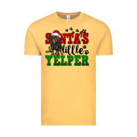 Vintage Mustard Santa's Little Yelper Vintage Tee - FaDigitalArtStudio