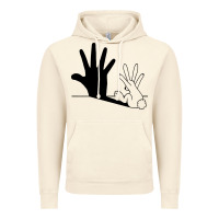 Vintage Artic rabbit hand shadow Vintage Hoodie - linhVisuals