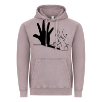 Vintage Zinc rabbit hand shadow Vintage Hoodie - linhVisuals