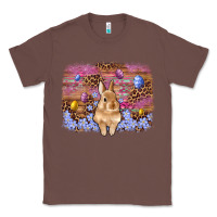 Chestnut easter bunny egg leopard background Classic Tee - Artiststas