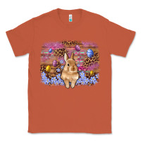 Copper easter bunny egg leopard background Classic Tee - Artiststas