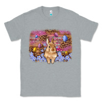 Heather Grey easter bunny egg leopard background Classic Tee - Artiststas