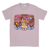 Lilac easter bunny egg leopard background Classic Tee - Artiststas