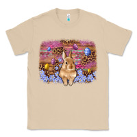 Mushroom easter bunny egg leopard background Classic Tee - Artiststas