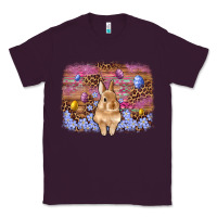Plum easter bunny egg leopard background Classic Tee - Artiststas