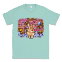 Seafoam easter bunny egg leopard background Classic Tee - Artiststas
