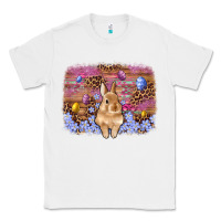 White easter bunny egg leopard background Classic Tee - Artiststas