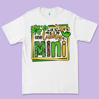 One Lucky Mini St. Patrick's Premium Tee Designed By Oliviacreatesart
