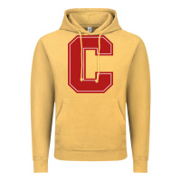 Vintage Mustard cornell big red Vintage Hoodie - linhVisuals