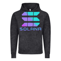 Vintage Black solana cryptocurrency solana Vintage Hoodie - linhVisuals