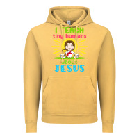Vintage Mustard i teach tiny humans about jesus Vintage Hoodie - linhVisuals