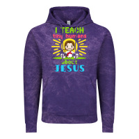 Cloud Purple i teach tiny humans about jesus Vintage Hoodie - linhVisuals