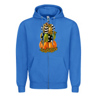 True Royal pumpkin polka dot, sunflower Zipper Hoodie - JahusDesignShop